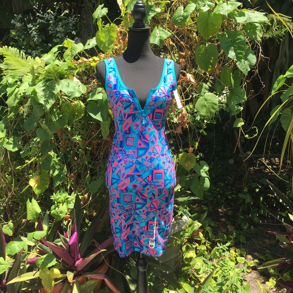 Champion MTV bodycon zipper dress NWT🦩